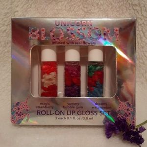 Blossom - Scented UNICORN ROLL ON LIP GLOSS SET